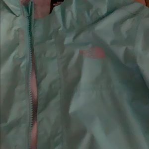 Kids north face rain jacket size 6